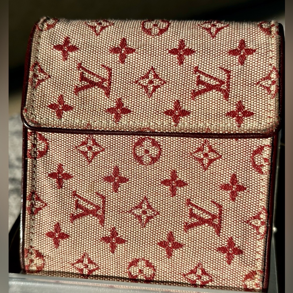 Louis Vuitton Mini Lin Pink Denim Wallet